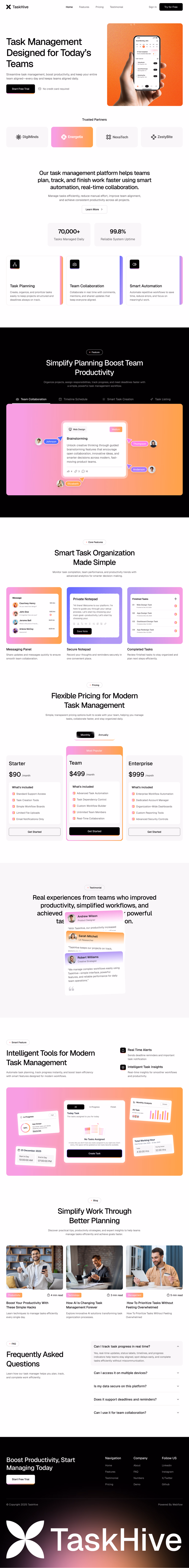 TaskHive- A Task management Product - 2