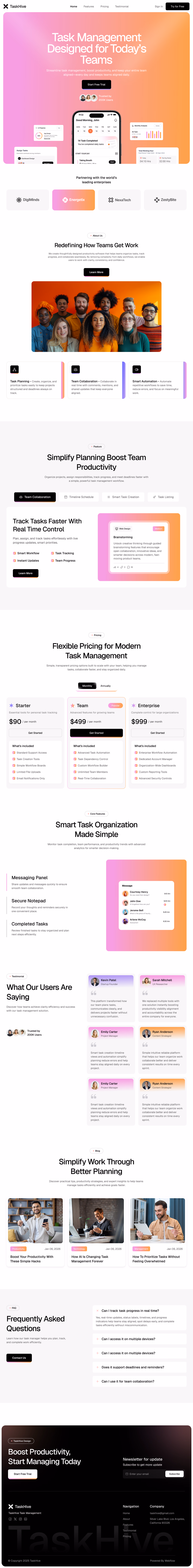 TaskHive- A Task management Product - 2