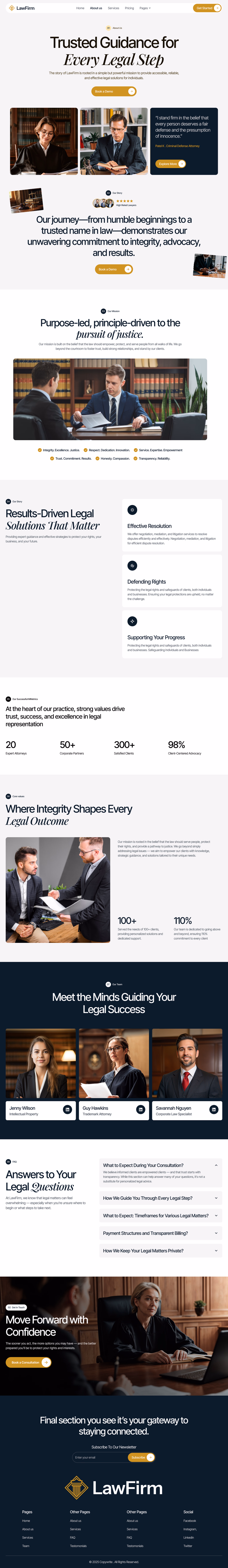 LawFirm- About Us page - 2