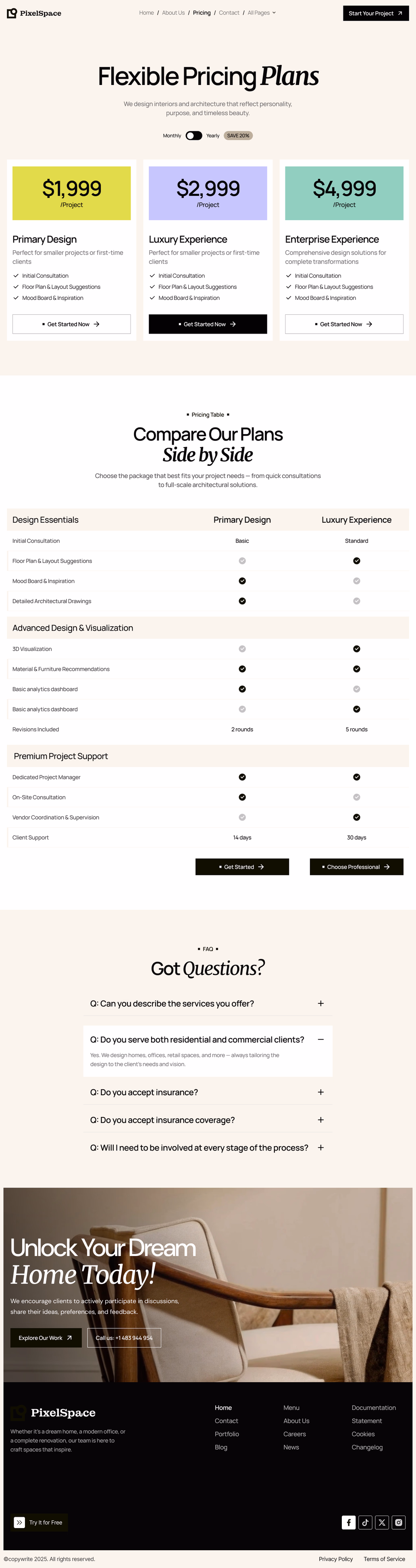 PixelSpace- Pricing Page - 2