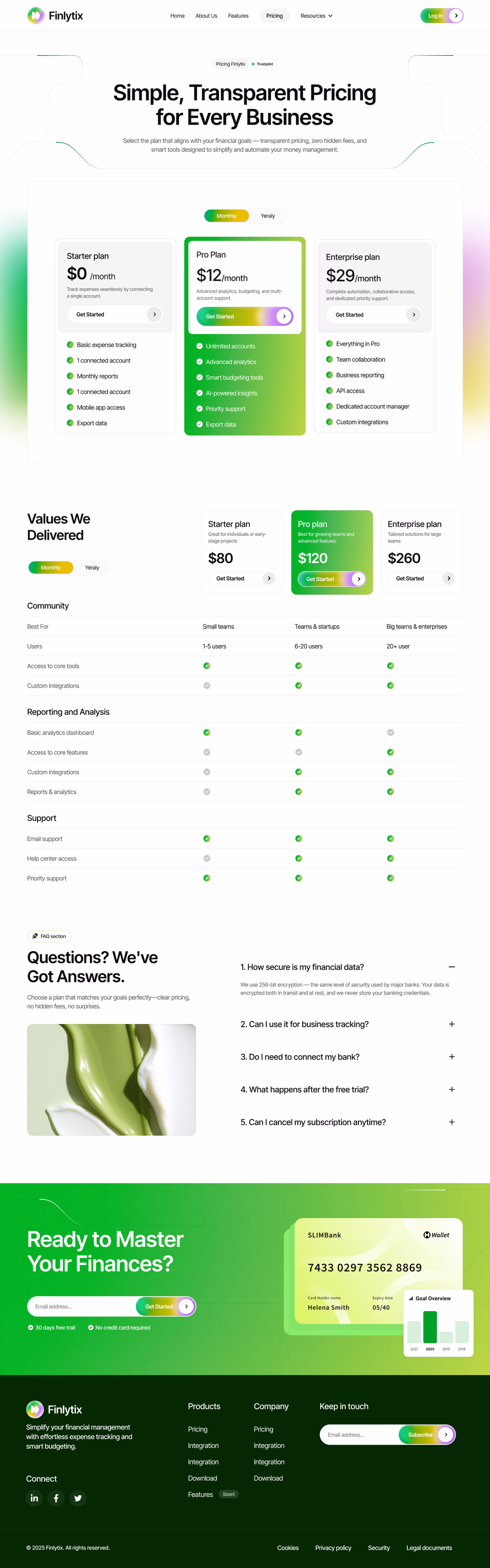 Finlytix- Pricing Page - 2