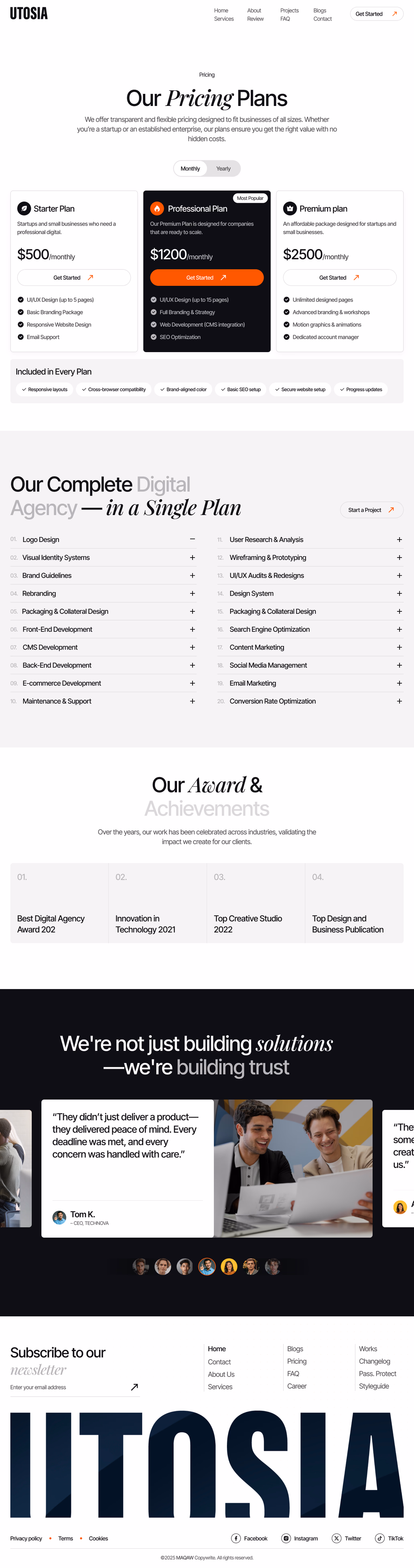 Utosia- Pricing Page - 2