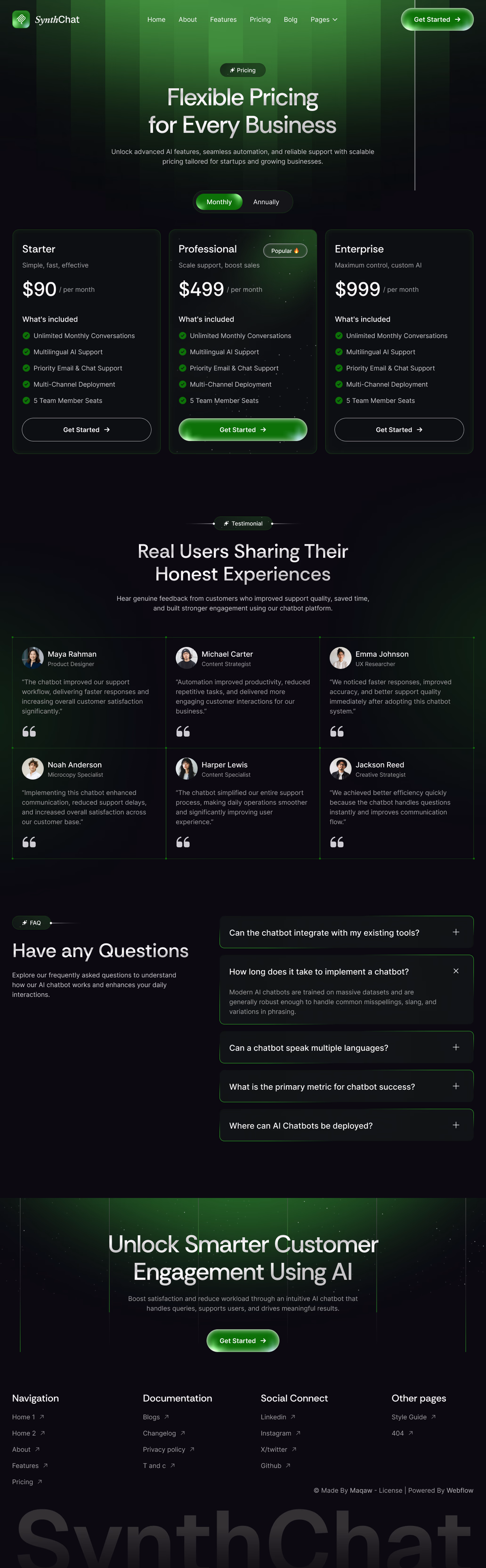 SynthChat- Pricing Page - 2