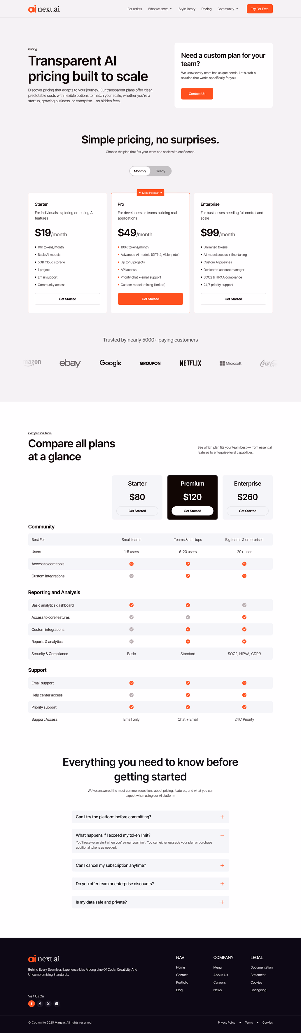 Next.ai-  Pricing Page - 2