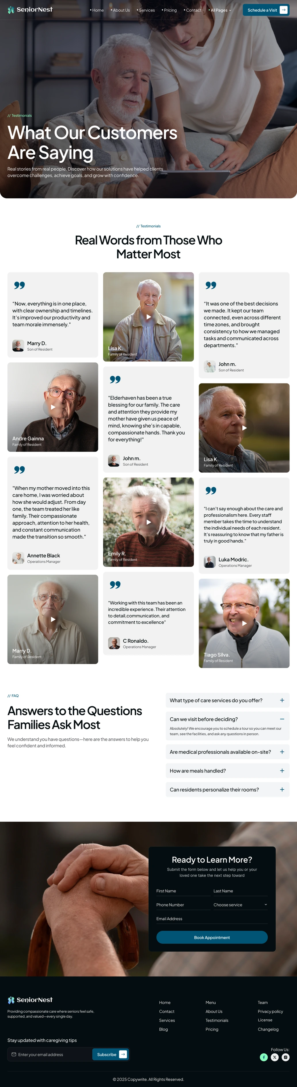 SeniorNest- Testimonials - 2