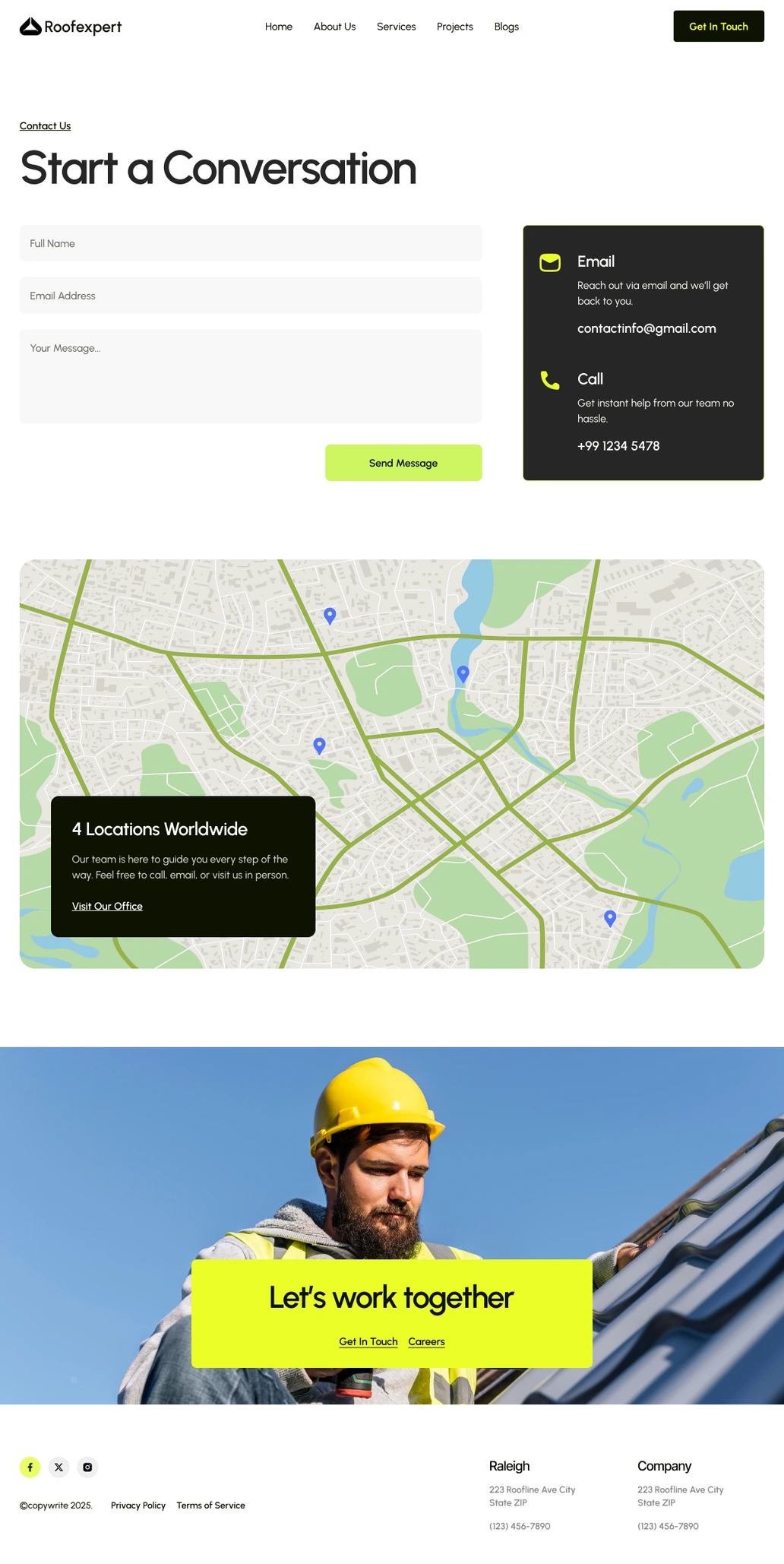 Roofexpert- Roofing Company, Contact Us - 2