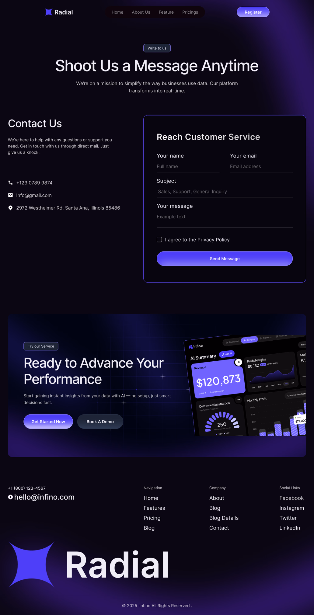 Radial- Agency, Contact us - 2