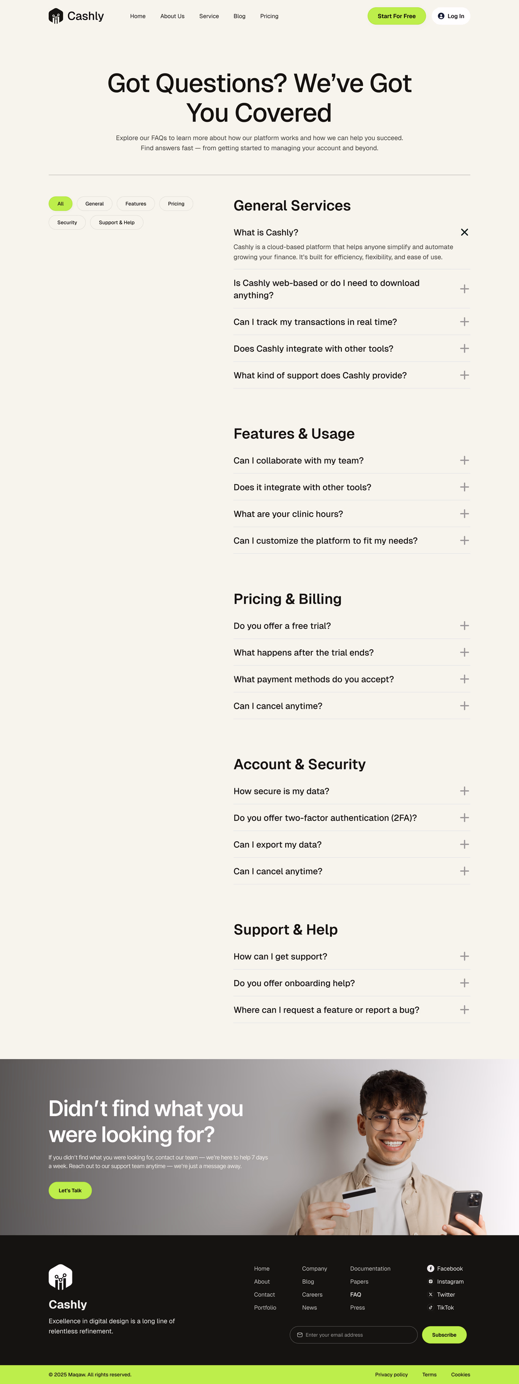 Cashly- FAQ Page - 2
