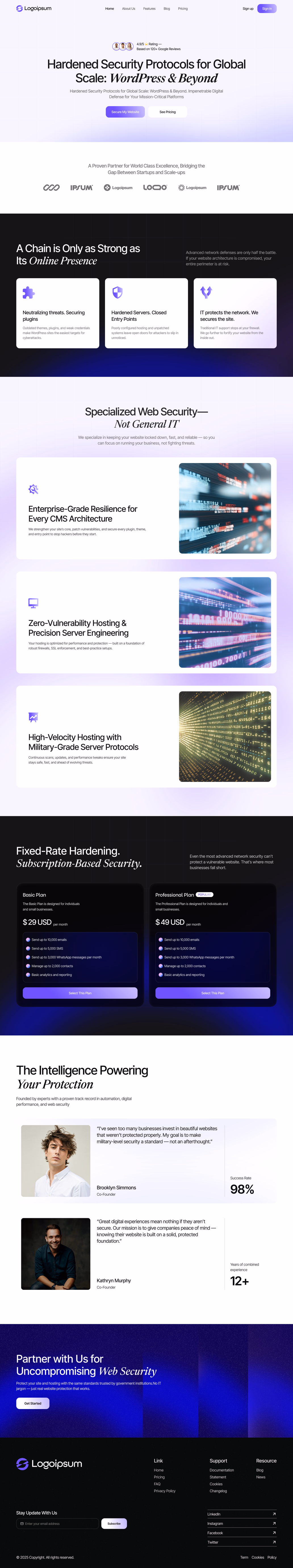 Saas- Security Protocols Landing Page - 2