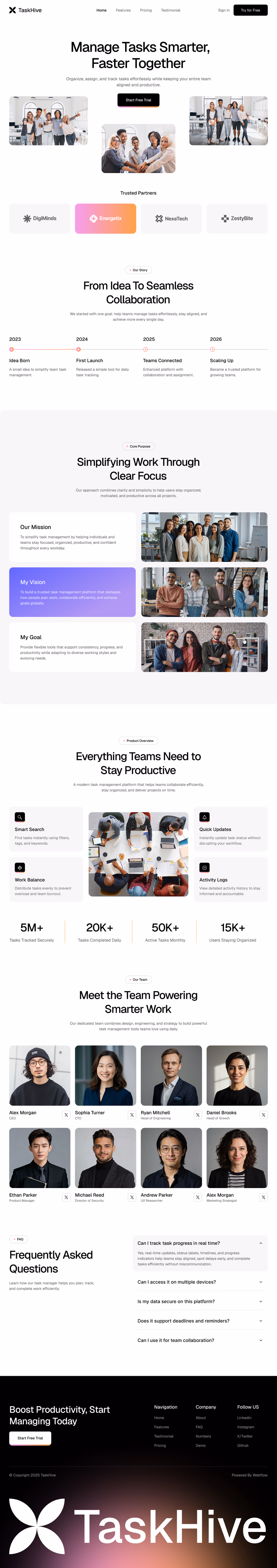 TaskHive- About us Page - 2