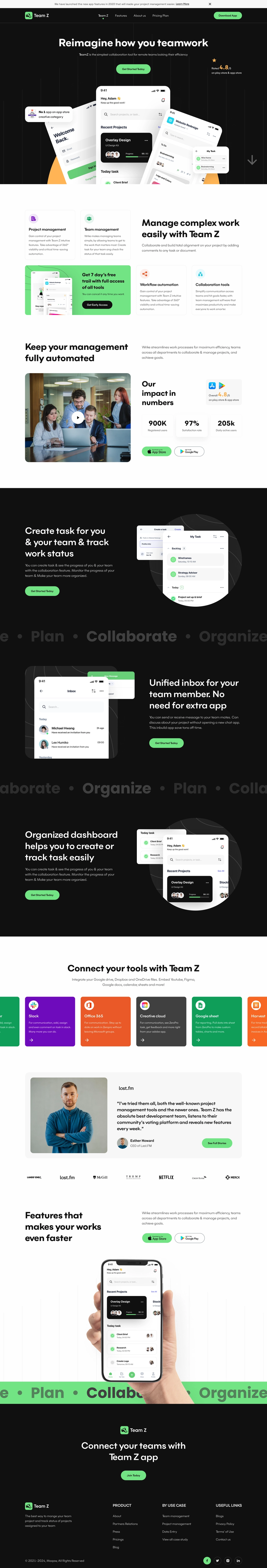 Team Z SaaS Landing Page - 2