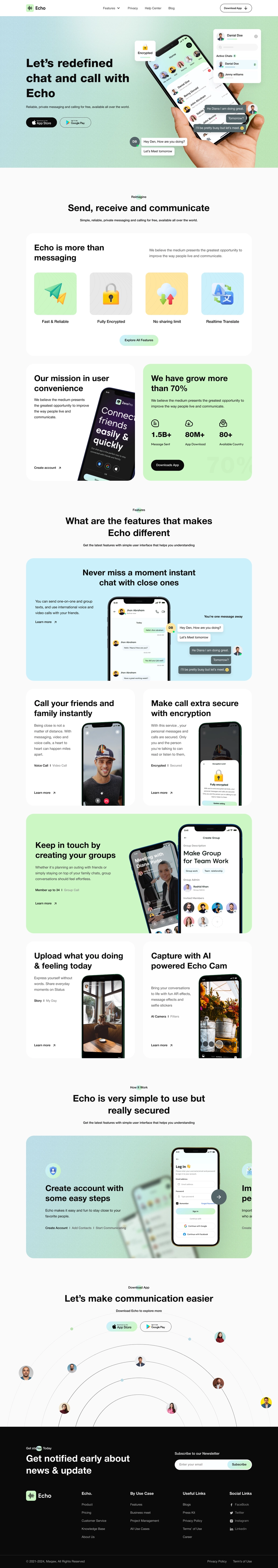 Echo Start Up Landing Page - 2