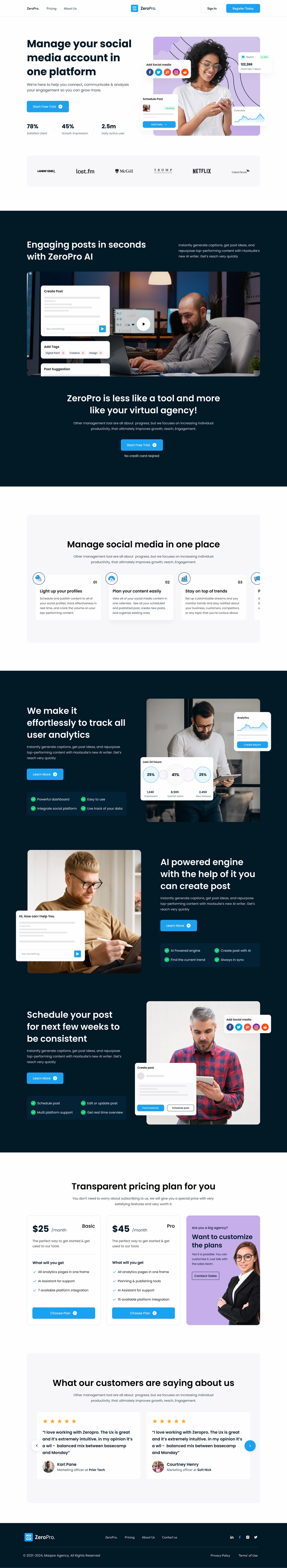 Start Up Landing Page - 2