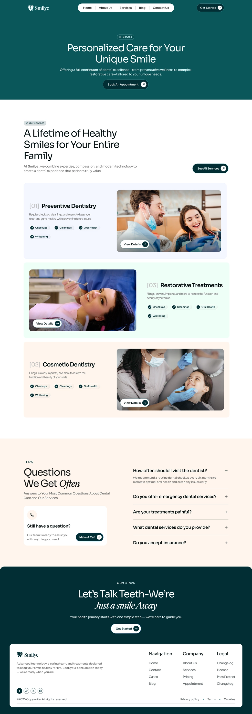 Service Page UI Design - 2