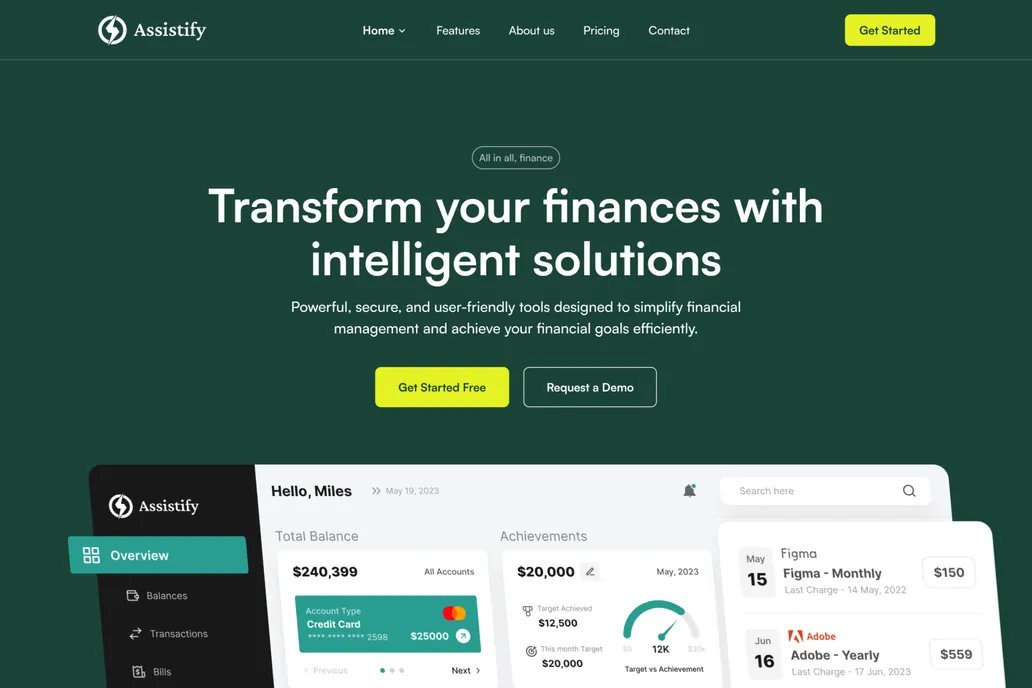 Assistfy- finances with intelligent solutions. - 1