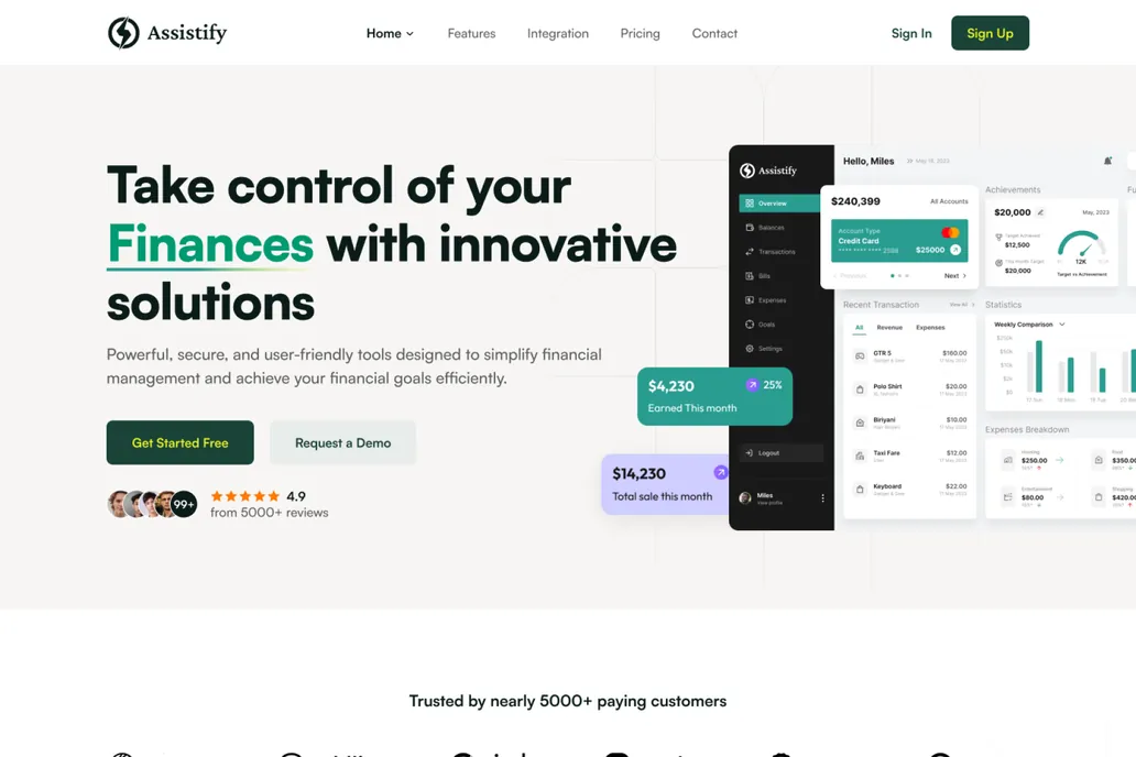 Assistify- A Fintech Product