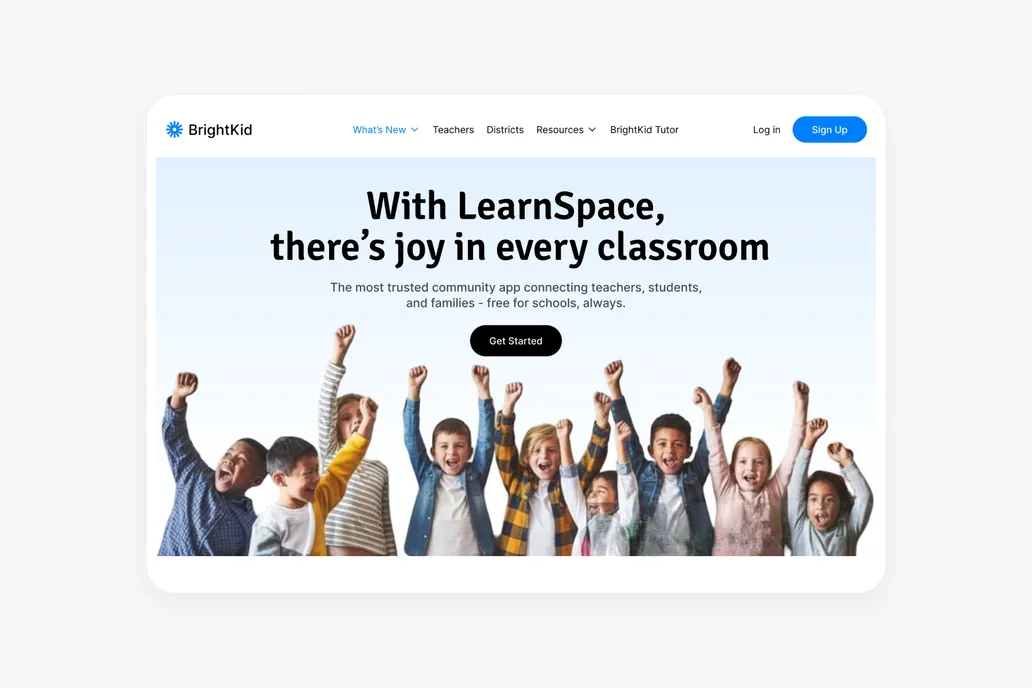 BrightKid - Education Figma Header