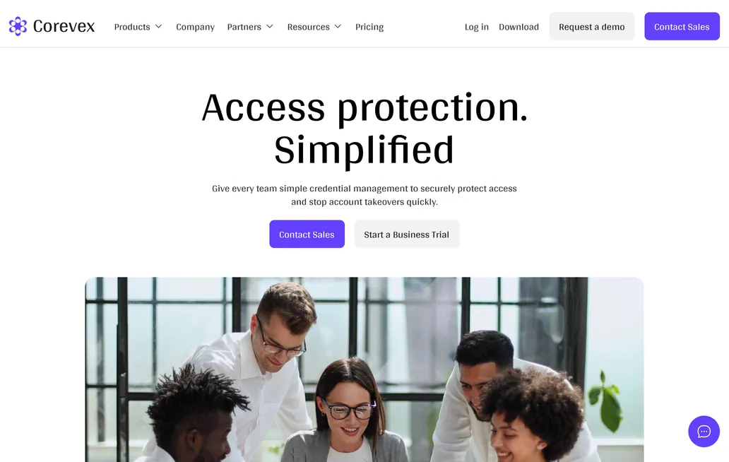 Corevex - Start Up Figma Header 