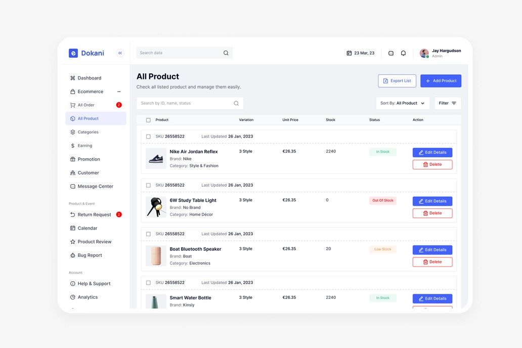 E Dokani Ecommerce - All Product Page