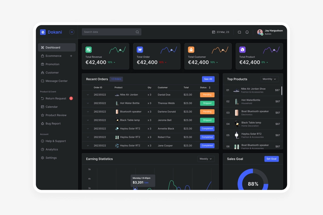 E dokani , Ecommerce - Home Page