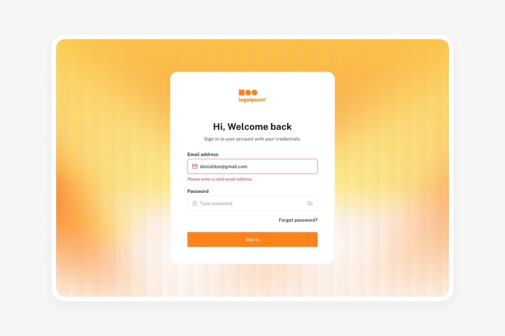 Error Estate Dashboard UI