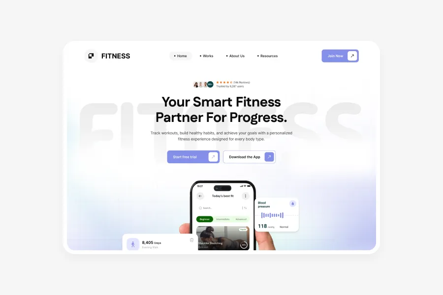 Fitness Figma UI