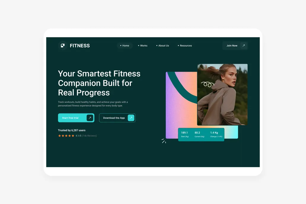 Fitness Figma UI