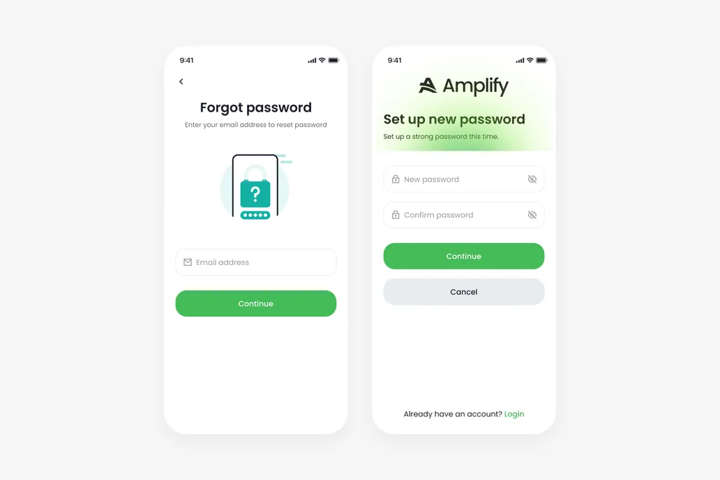 Forget Password UI