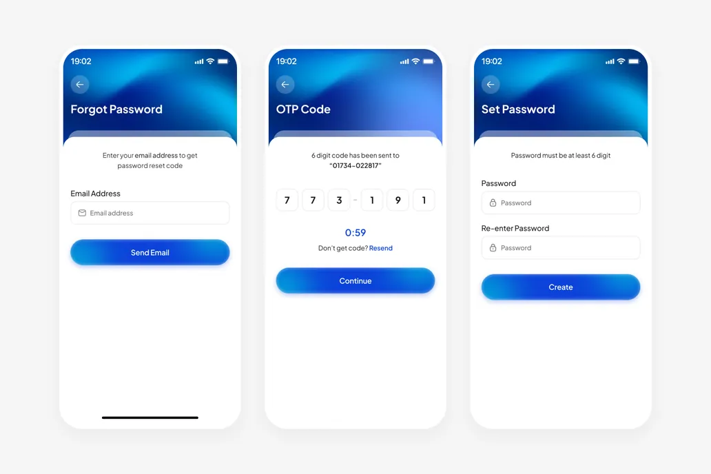 Forget Password UI