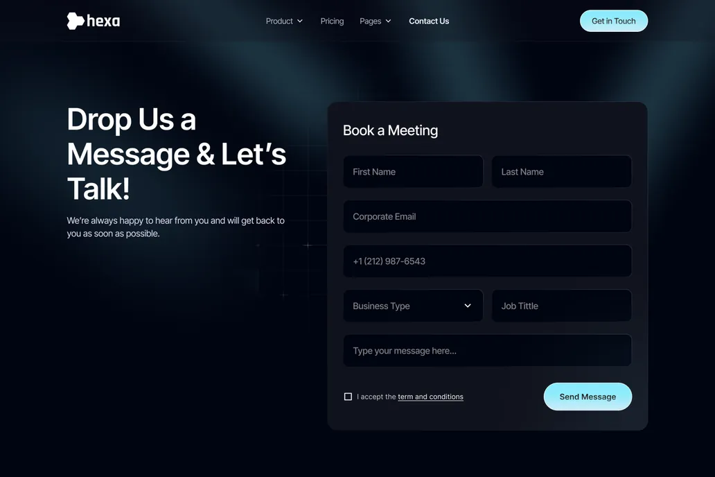 Hexa, Agency - Contact Us