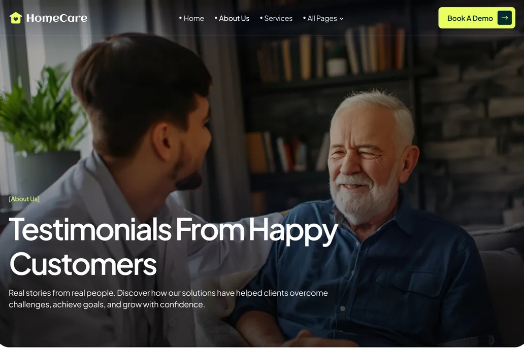 HomeCare- Testimonial Page - 1