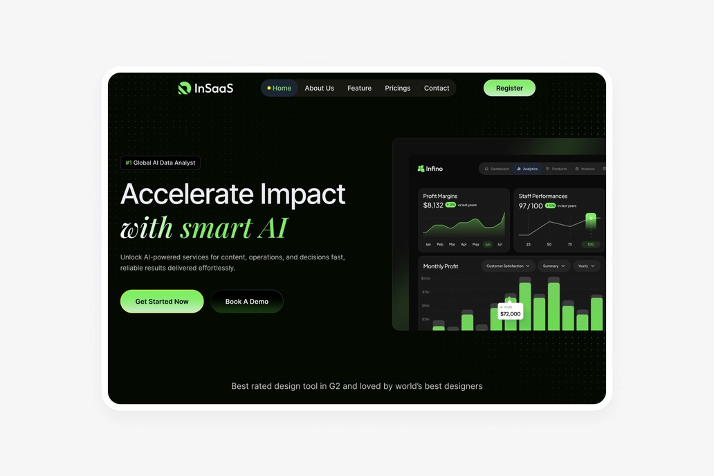 InSaaS - SaaS Figma Header