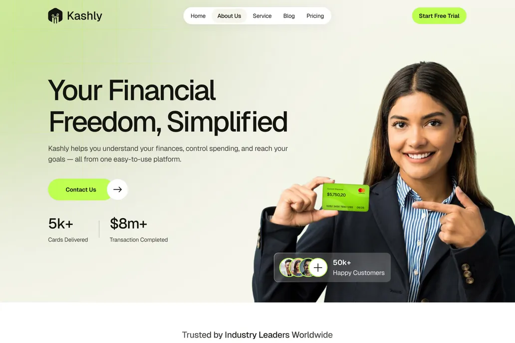 Kashly- About Us page - 1