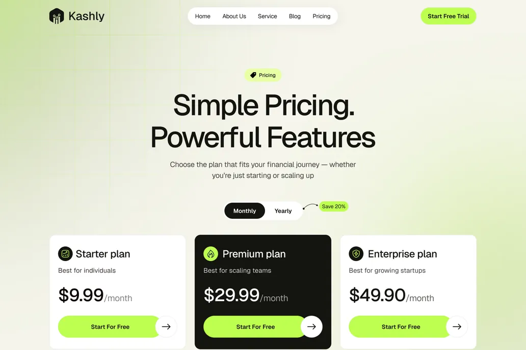 Kashly- Pricing Page - 1