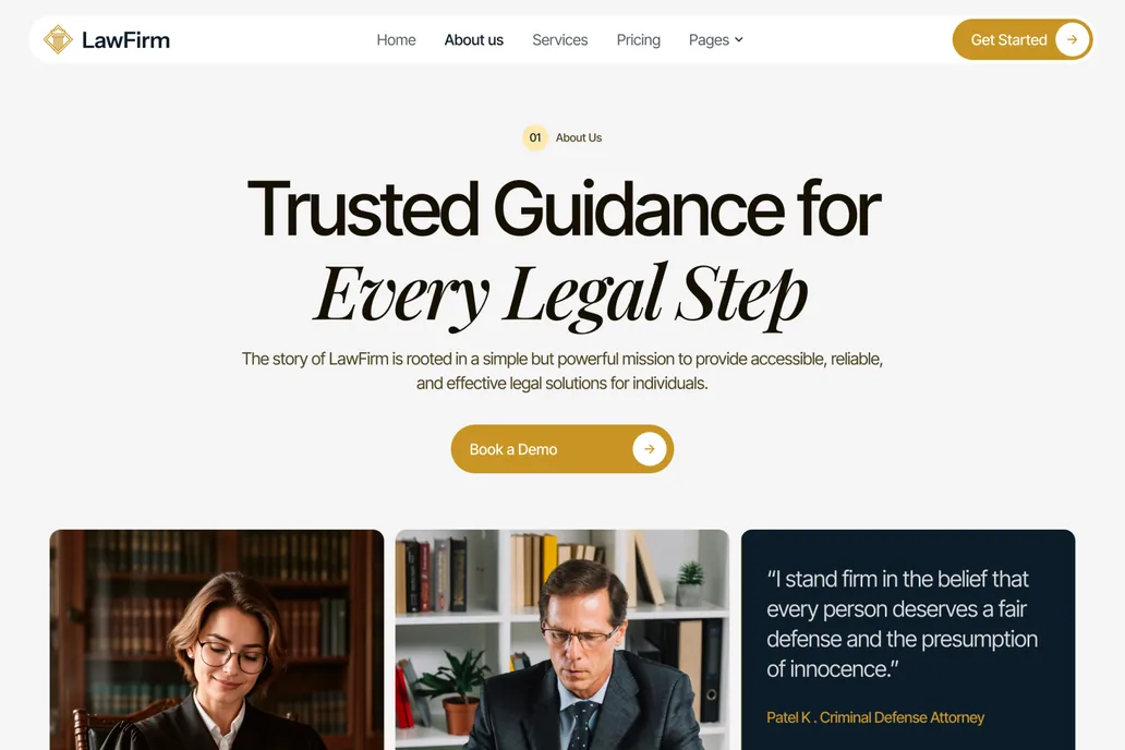 LawFirm- About Us page - 1