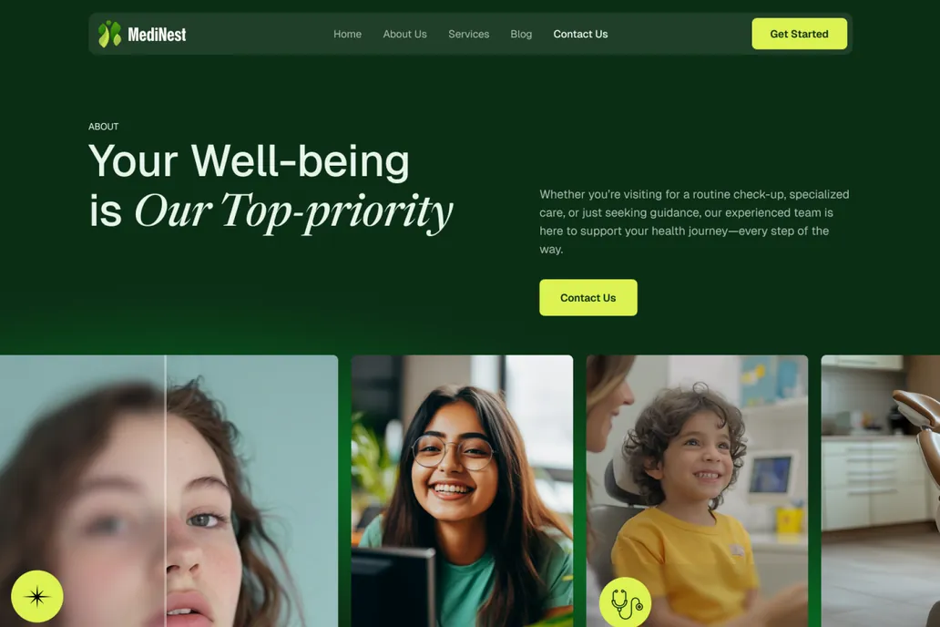 Medinest - About us Page - 1