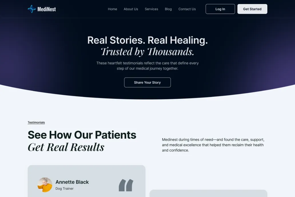 MediNest- Testimonials