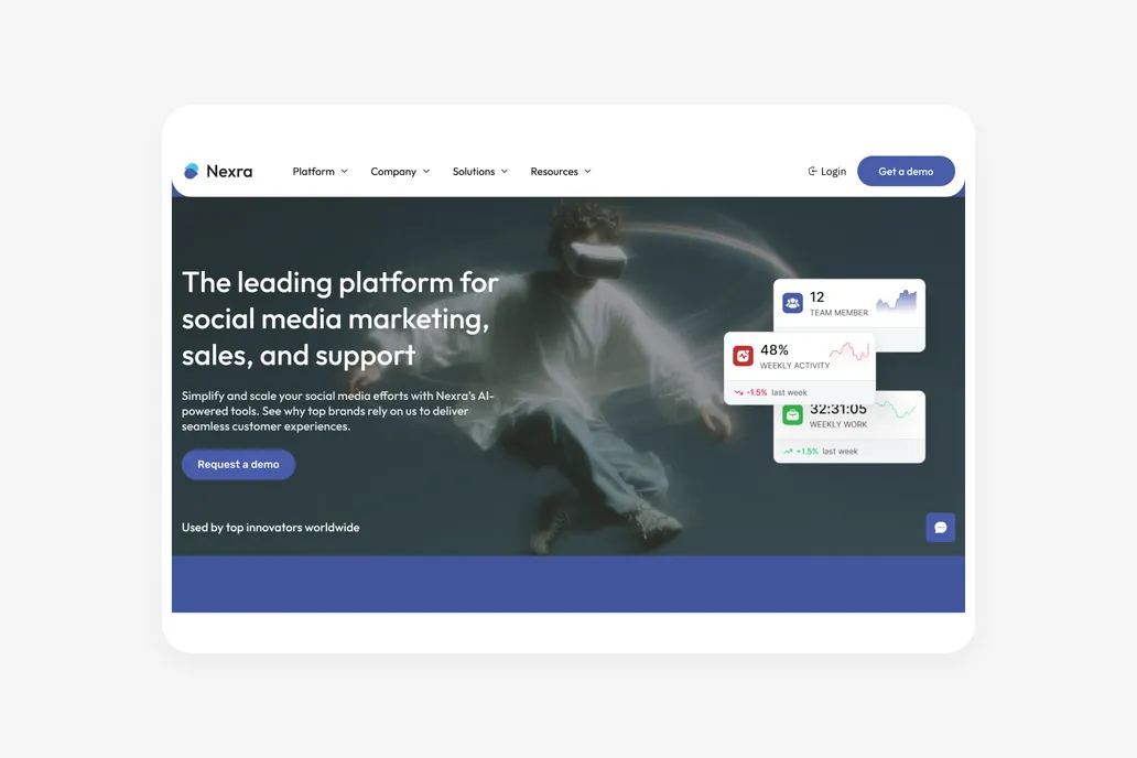 Nexra - SaaS Figma Header