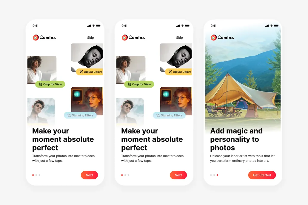 Onboarding Screen UI