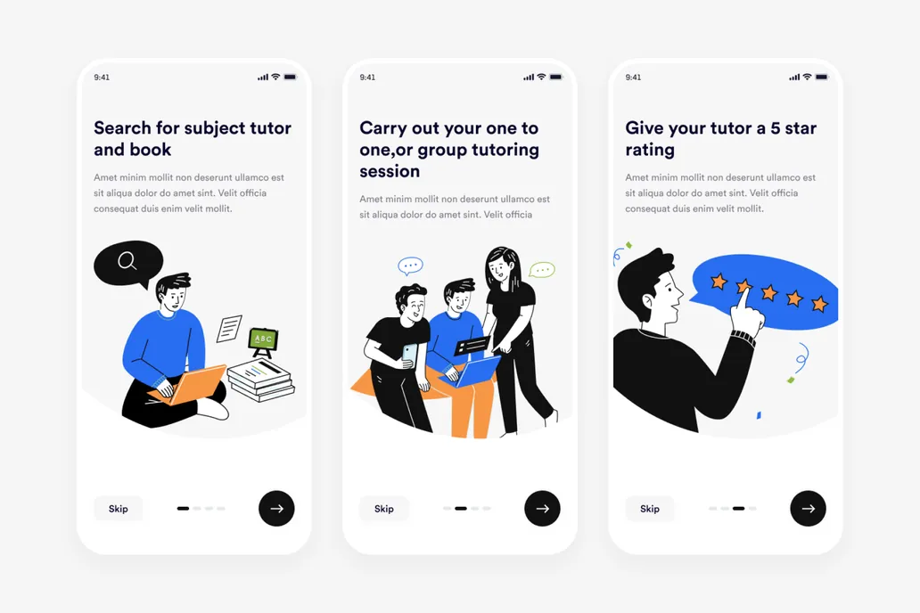Onboarding Screen UI