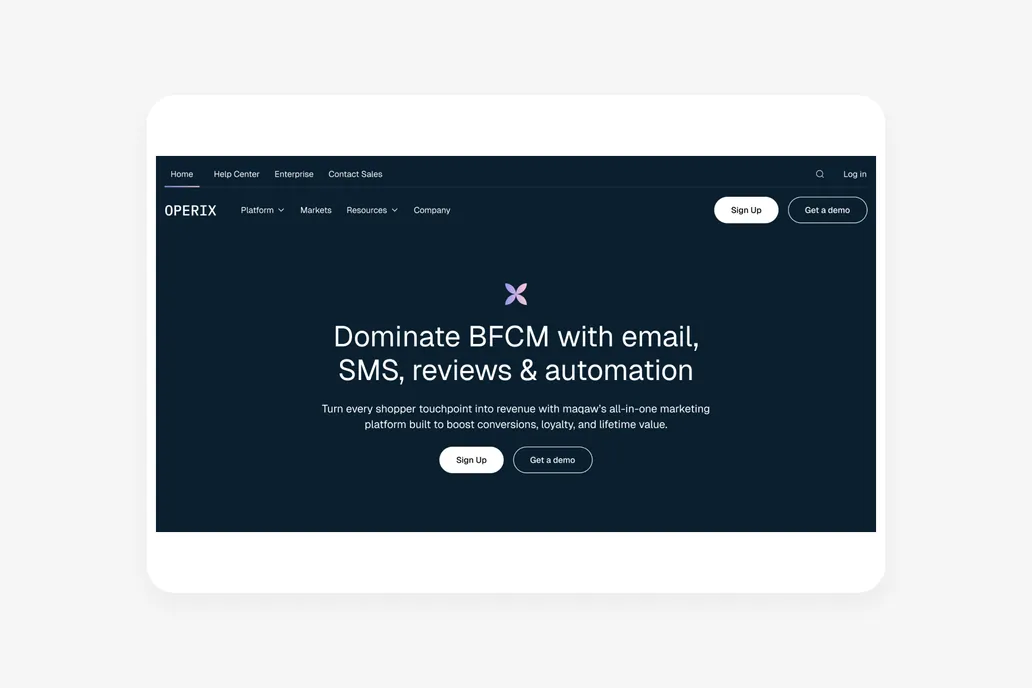 Operix - Service Figma Header