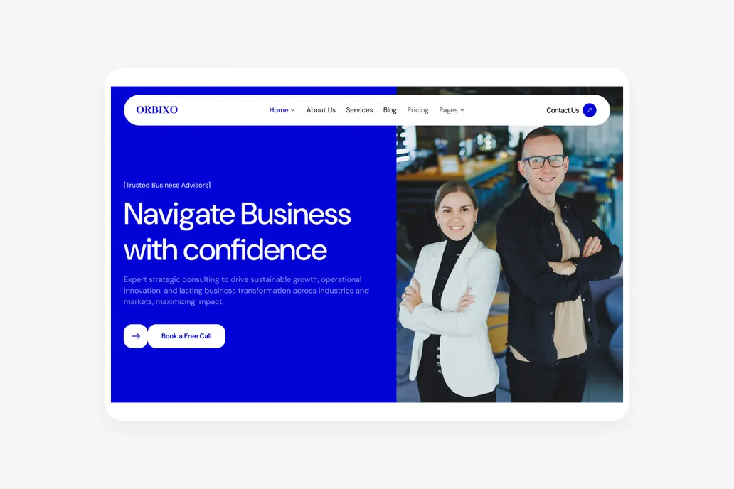 Orbixo - Service Figma UI
