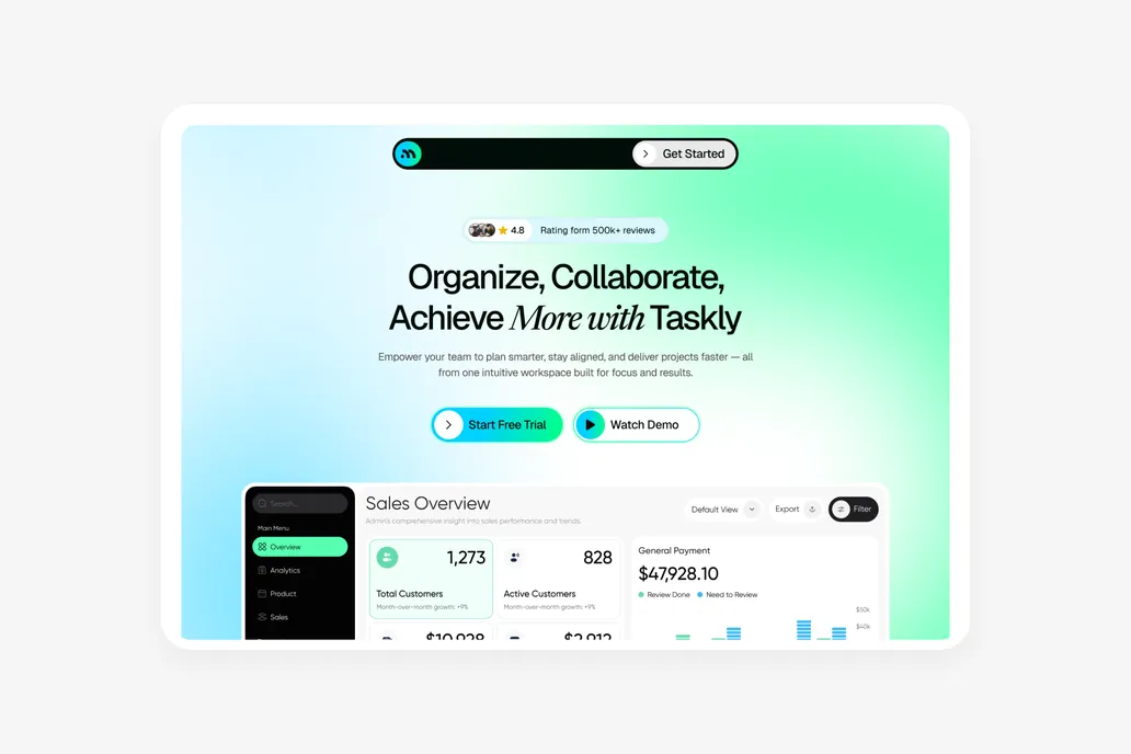 SaaS Figma Header