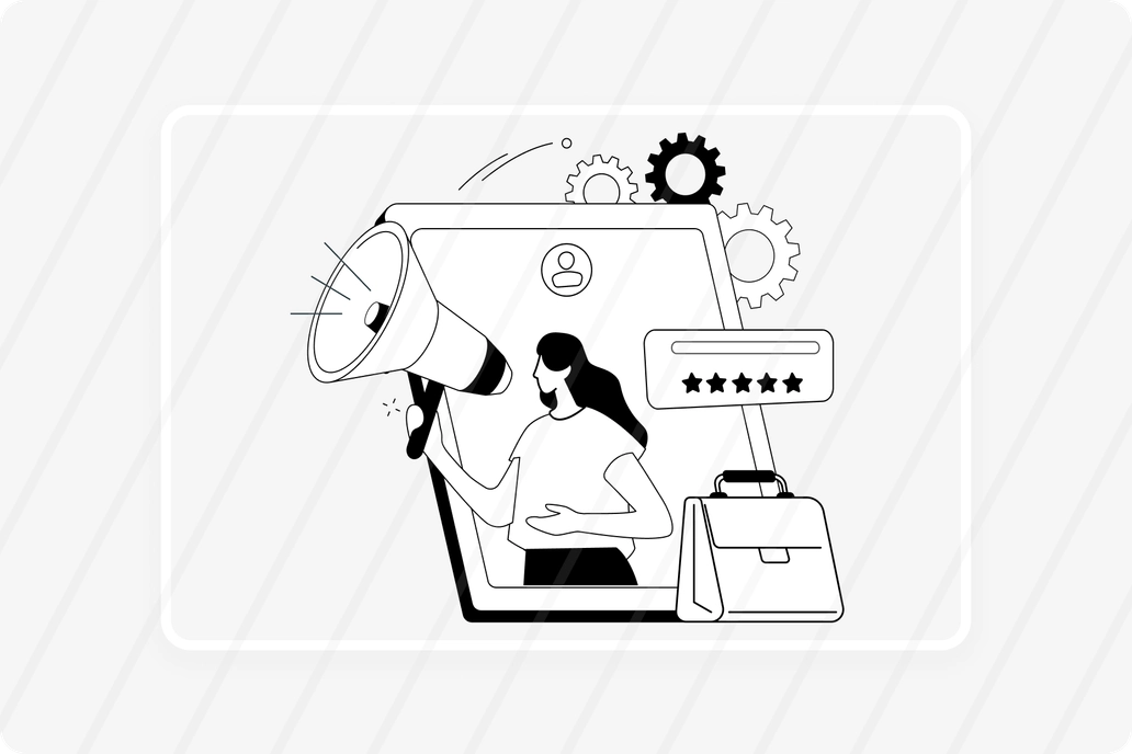 Social Media Marketing Strategy concept illustration