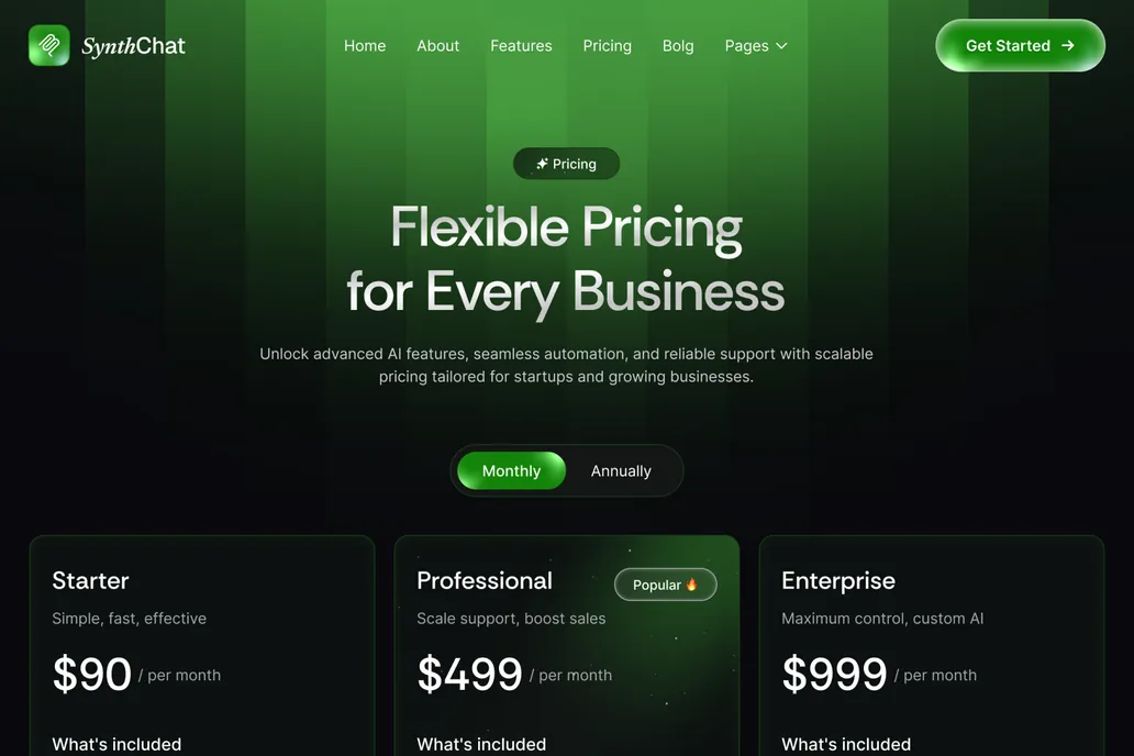 SynthChat- Pricing Page - 1