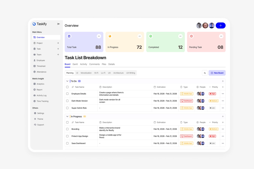 Task Management Home