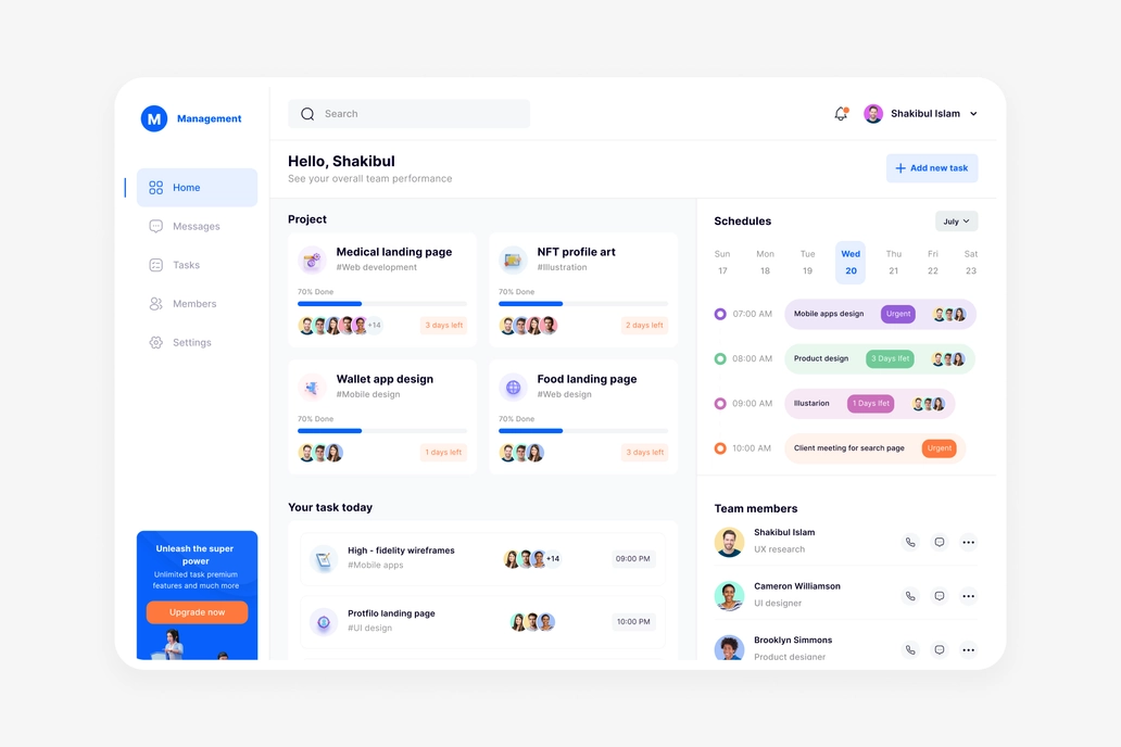 Task Management Home