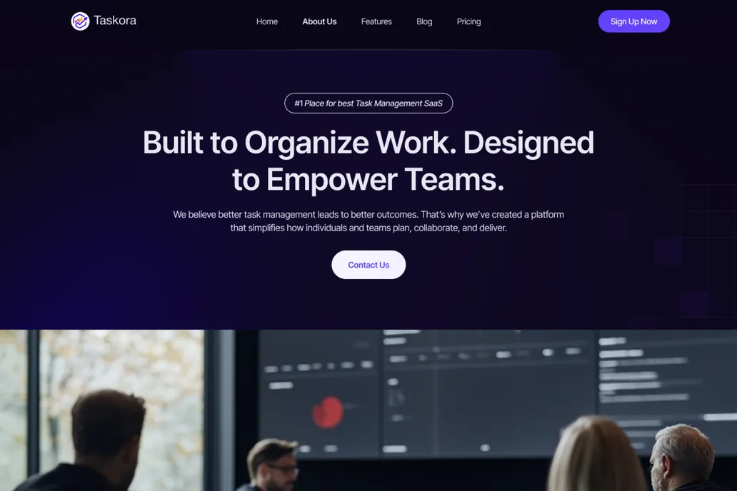 TaskOra- About Us Page - 1