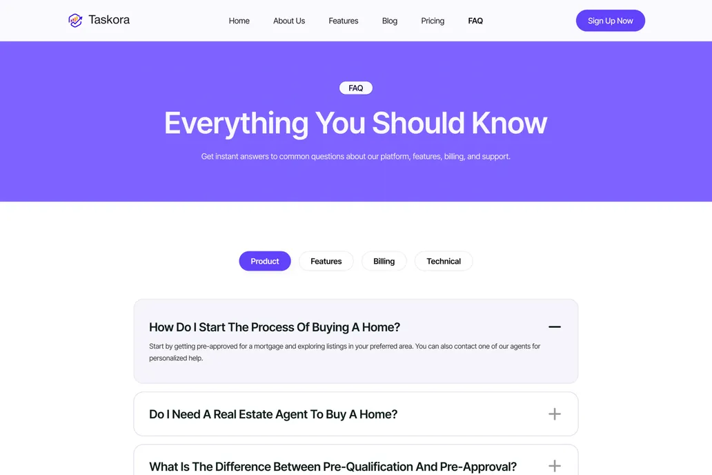 TaskOra- Task Management FAQ - 1