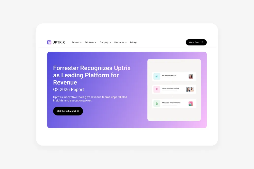 Uptrix - Service Figma Header